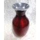 Vase Vegas 23 cm rot schimmernd