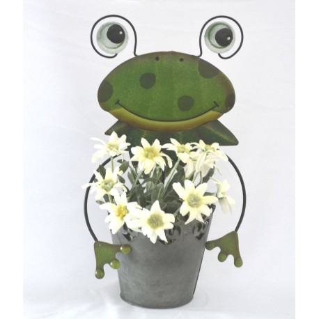 Topfstecker Frosch aus Metall