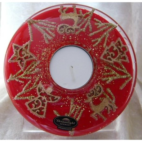 Golden Christmas Ufo Medium Teelichthalter