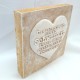 Poesie Tafel 16x16x3 cm Kunststein formano
