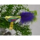 Christbaumschmuck Vogel mit Klammer blau/grün