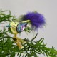 Christbaumschmuck Vogel mit Klammer blau/grün