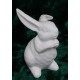 Hase weiss matt Porzellan sitzend Gilde