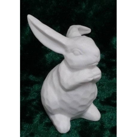 Hase weiss matt Porzellan sitzend Gilde