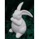 Hase weiss matt Porzellan sitzend Gilde