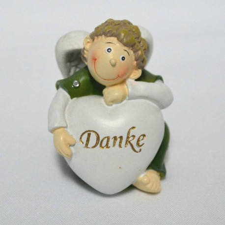 Engel mit Herz und Spruch - Danke