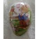 Papp-Füllei 12 cm mit Osterhase Mann bedruckt