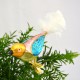 Christbaumschmuck Vogel rosa / türkis