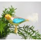 Christbaumschmuck Vogel rosa / türkis