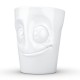 Henkeltasse weiß 350 ml mit Gesicht witzig