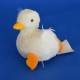 Feder Ente weiß 9x9 cm