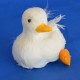 Feder Ente weiß 9x9 cm