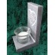 Teelichthalter aus Beton grau