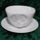 Kaffeetasse weiß 200 ml mit Gesicht Och Bitte