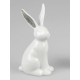 Hase Keramik weiß-silber 19 cm