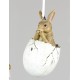 Hase im Ei sitzend zum hängen