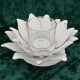 Teelichthalter Blüte weiss 12 cm aus Metall