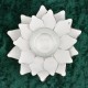 Teelichthalter Blüte weiss 12 cm aus Metall
