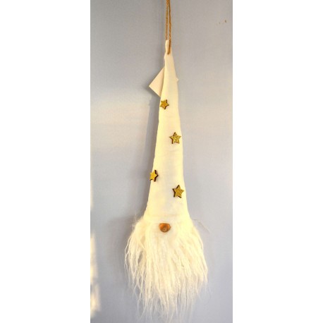 Weihnachtsmann weiß/gold
