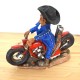 Räucherfigur Motorradfahrer Cowboy