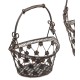 Henkelkorb Tecla oval 33x21 cm aus Metall