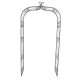Rosenbogen Manne 232/122 cm