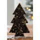 Baum aus MDF in schwarz mit goldenen sprenkeln