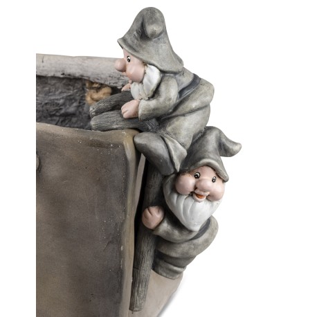 Kübelhänger Zwerg mit Leiter 26 cm
