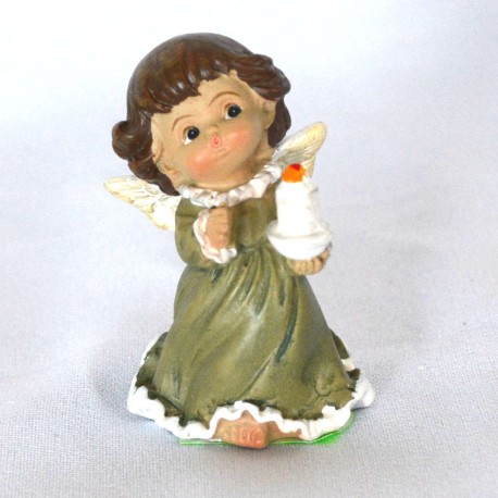 Engel stehend mit Kerze in der Hand 6 cm