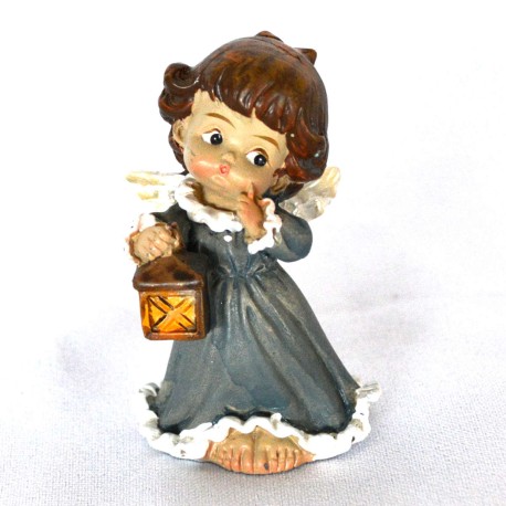 Engel stehend mit Laterne in der Hand 6 cm