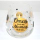 Glas mit Spruch "Omas sind wie Mamas ...."