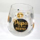 Glas mit Spruch "Für den Besten Papa  ..."