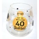 Glas mit Spruch "Auf die nächsten 30 Jahre  ..."