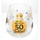 Glas mit Spruch "Auf die nächsten 30 Jahre  ..."