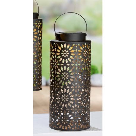 Solar Lampe LED aus Metall 17 cm