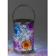 Solar Lampe LED aus Metall 20 cm
