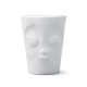Henkeltasse weiß 350 ml mit Gesicht küssend