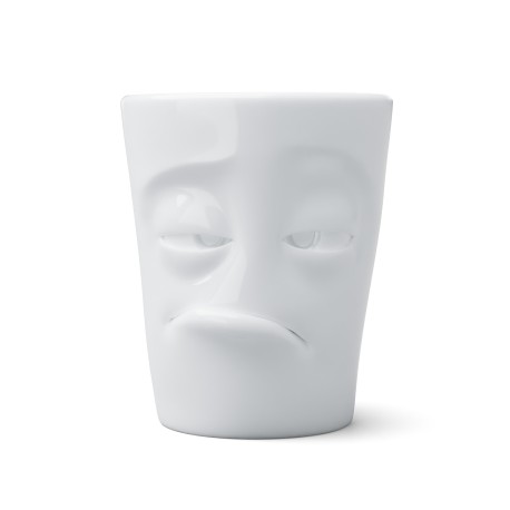 Henkeltasse weiß 350 ml mit Gesicht küssend