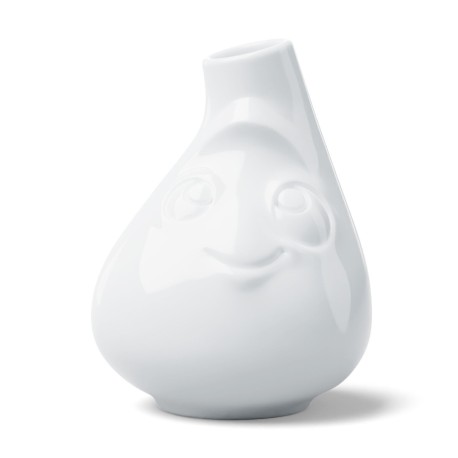 Vase weiß klein Putzig 1 Öffnung