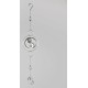 Hänger Yin-Yang Edelstahlmix silber 58 cm