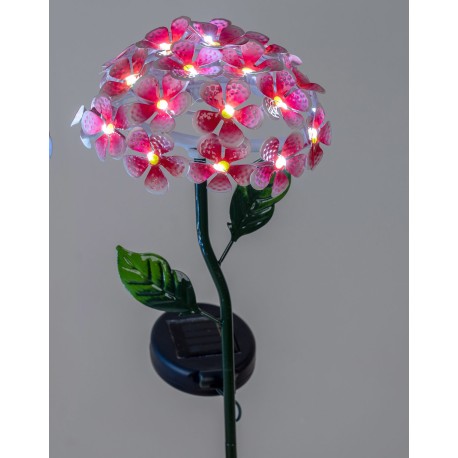 Solar Gartenstecker Blume mit LED 84 cm