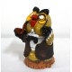 Räucherfigur Eule mit Pfeiffe