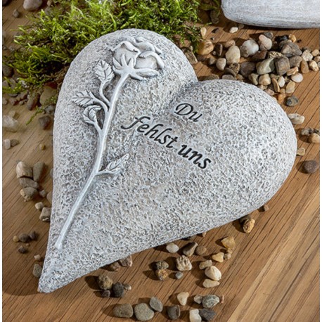 Grabschmuck Deko-Herz 14 cm