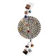 Wanddeko Ornament Kreis bunt 84 cm
