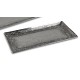 Tablett silber rechteckig 40 cm Alu