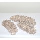 Zapfen 3 er Set silber/rose 8-10 cm