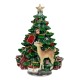 Spieluhr Weihnachtsbaum mit Reh 15cm