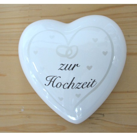 Spardose Hochzeit silber aus Keramik