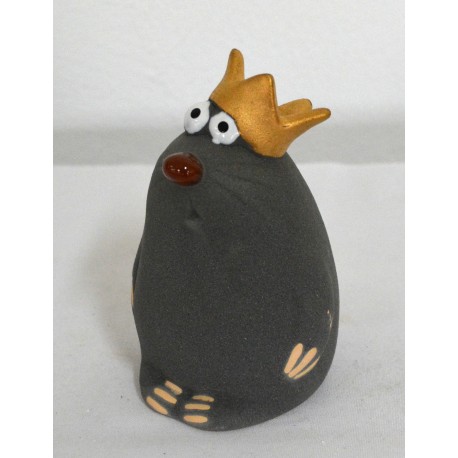 Maulwurf Buddy 12 cm mit goldener Krone