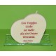 Herz Kerze mit Spruch 9 cm ...Ein Tropfen Liebe .....